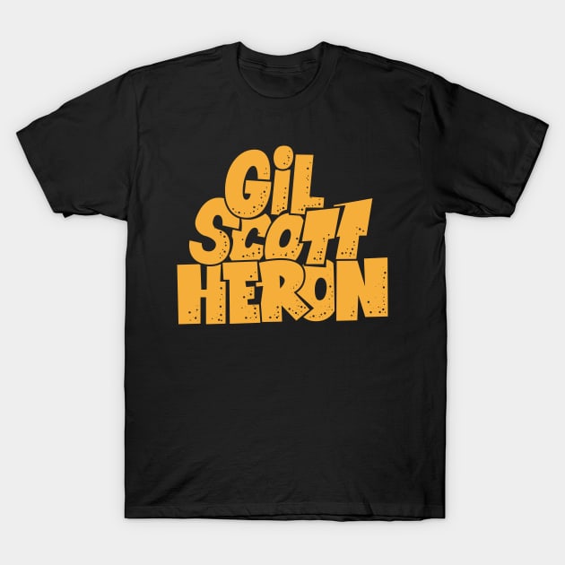 Gil Scott-Heron - Soul and Jazz Legend - Poet and Spoken Word Artist T-Shirt by Boogosh